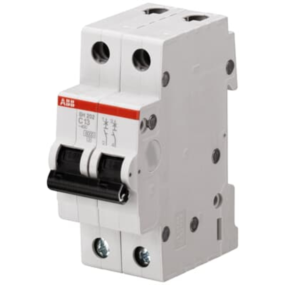 Disyuntor Miniatura ABB SH202-C2 (2A, 2 Polos)