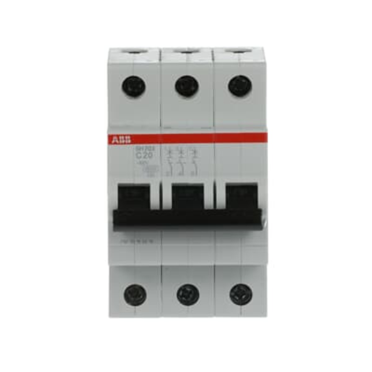 Disyuntor Miniatura ABB SH203-C20 (20A, 3 Polos)