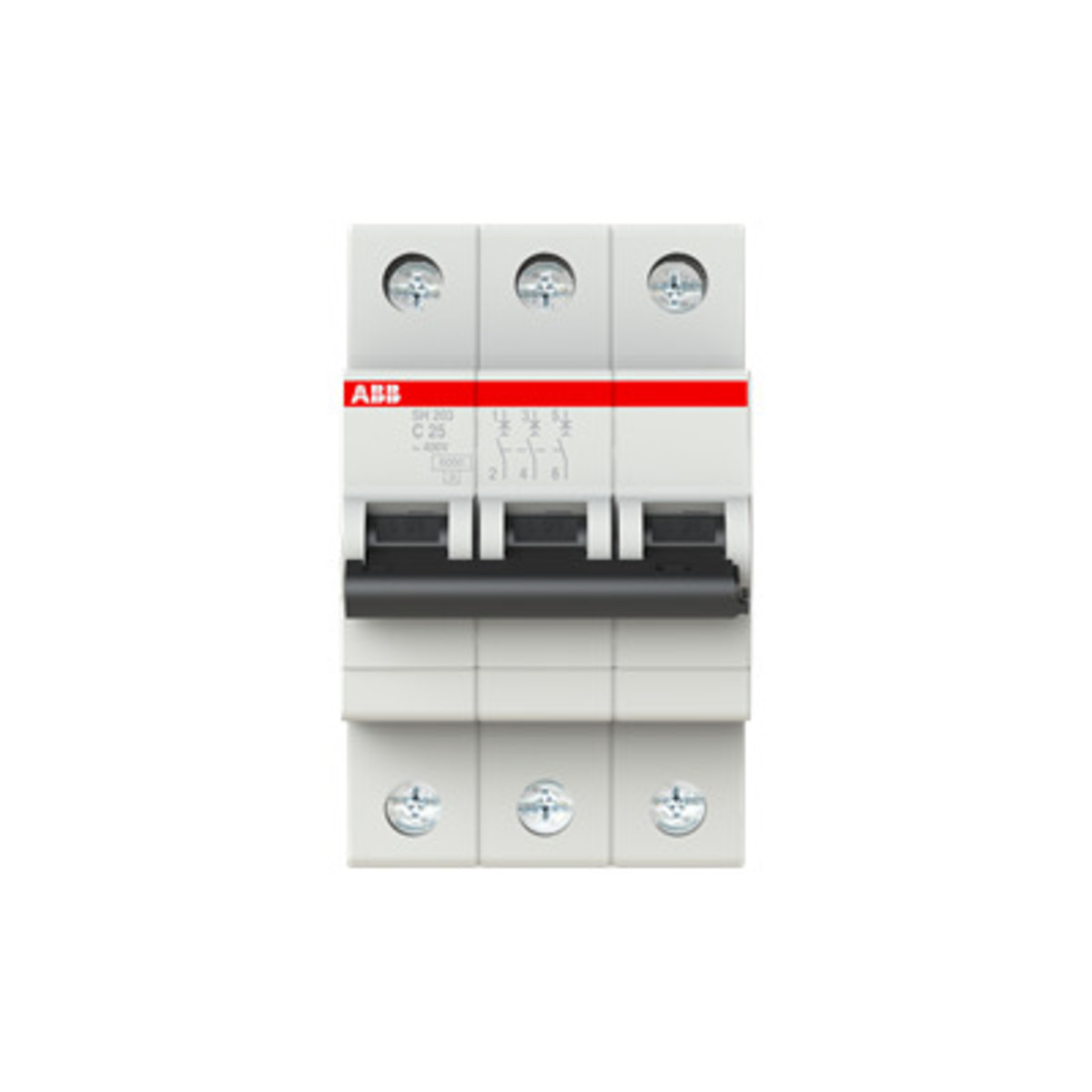 Disyuntor Miniatura ABB SH203-C25 (25A, 3 Polos)