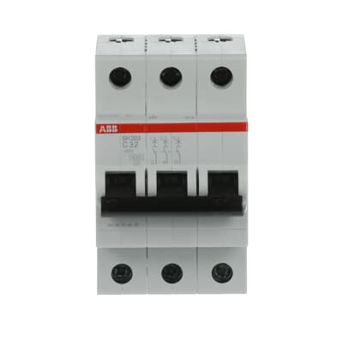 Disyuntor Miniatura ABB SH203-C32 (32A, 3 Polos)