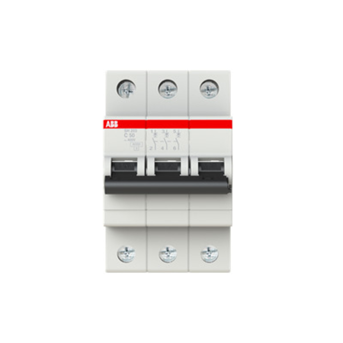 Disyuntor Miniatura ABB SH203-C50 (50A, 3 Polos)